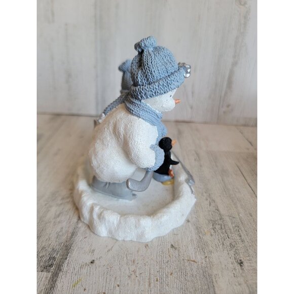 Encore Snowman Buddies penguin hockey collectible Xmas home decor figure - Picture 3 of 8